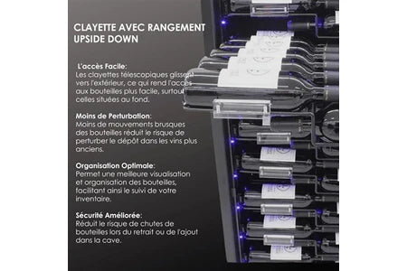 Cave de service Le Cépage AGCS155VN1ZPRO 157 bouteilles 1 zone 438 litres