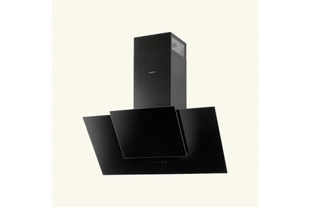 Hotte décorative murale Silverline Hotte cuisine murale OLI noire 90 cm