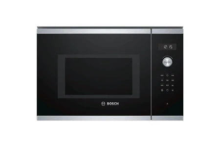 Micro-ondes + Gril Bosch Serie | 6 BEL554MS0 - Four micro-ondes grill - encastrable - 25 litres - 900 Watt - acier inoxydable