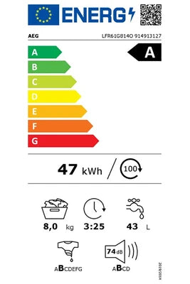 Lave-linge hublot Aeg LFR61G814O