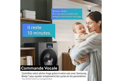 Sèche-linge pompe à chaleur Samsung DV90F09F4S BESPOKE AI
