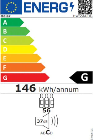 Cave multi-températures Haier HWS56GDG