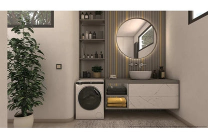 Lave-linge hublot Haier HW50-BP12307U1-S