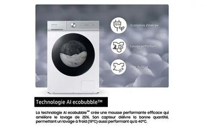 Lave-linge hublot Samsung WW11DG6B85LB BESPOKE AI