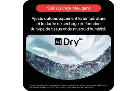Sèche-linge pompe à chaleur Lg RH9X71WH Blanc