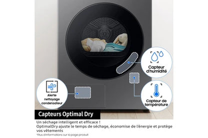 Sèche-linge pompe à chaleur Samsung DV90F09F4S BESPOKE AI