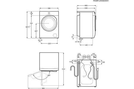 Lave-linge hublot Aeg FE6ED944O Blanc
