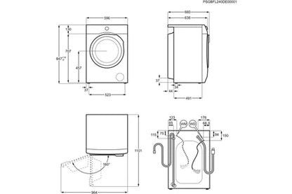 Lave-linge hublot Aeg FE6ED944O Blanc