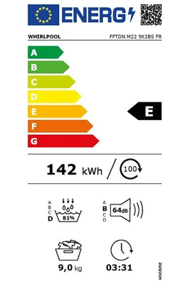 Sèche-linge pompe à chaleur Whirlpool FFTDNM229X2BSFR