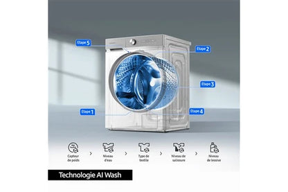 Lave-linge hublot Samsung WW11DG6B85LK BESPOKE AI