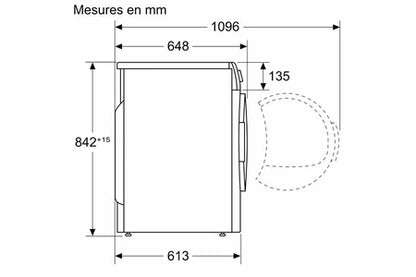 Sèche-linge pompe à chaleur Bosch WQG245DSFR