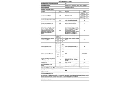 Lave-linge hublot Aeg FE6ED944O Blanc